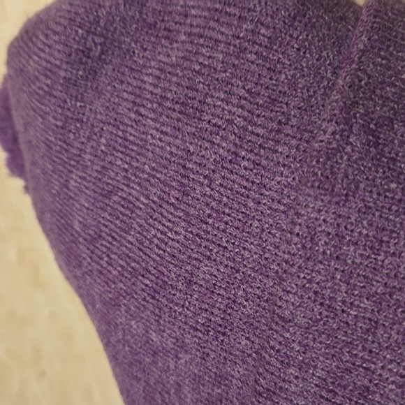 NWT The Salty Collection Heather Purple "Salty" Pom Beanie - Picture 4 of 7